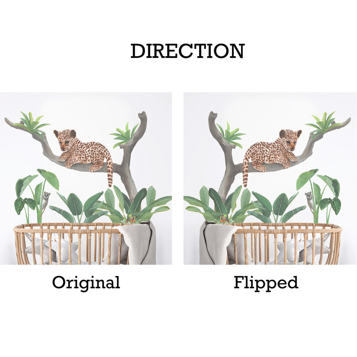 Wandtattoo „Baby Jaguar und Freunde“