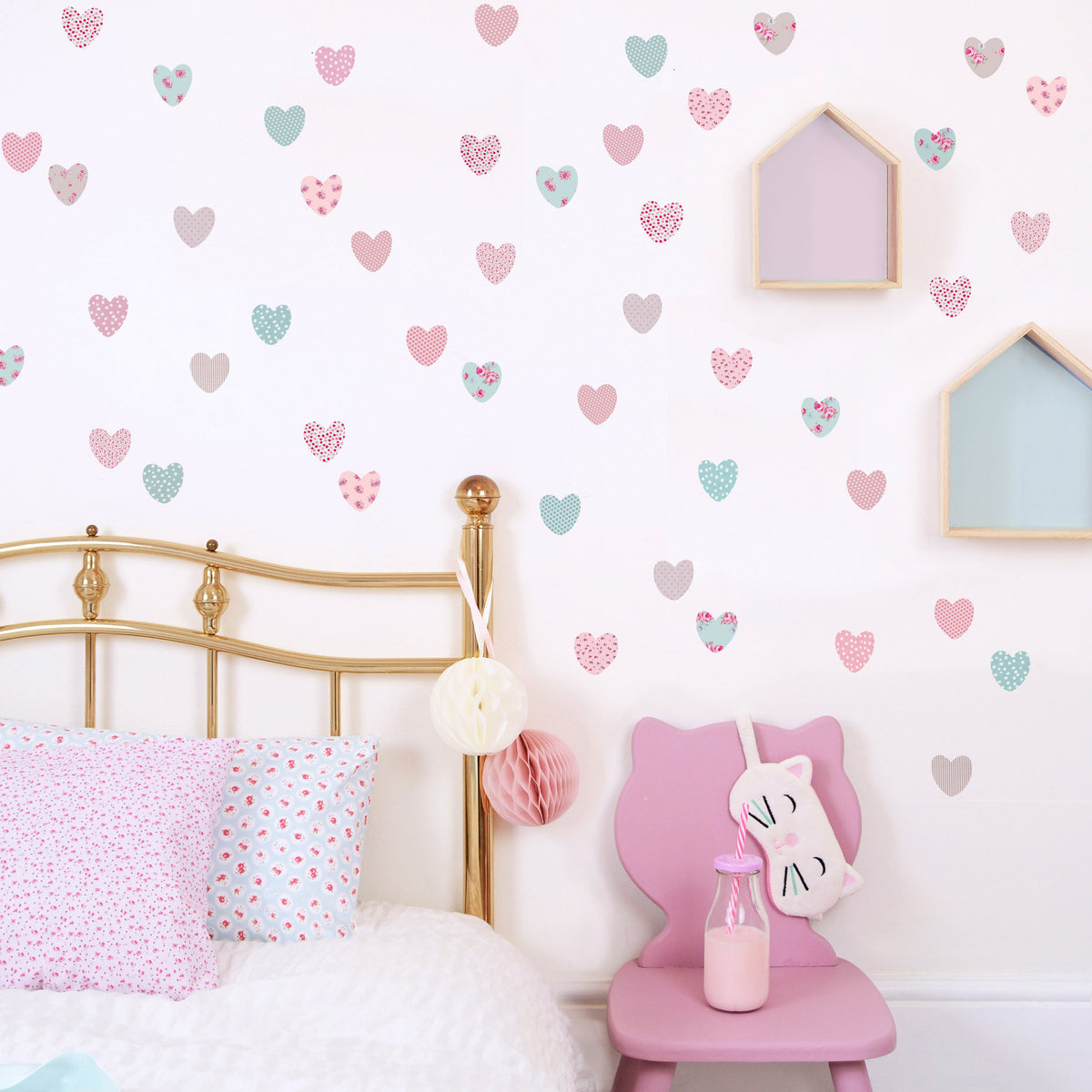 Heart wall stickers